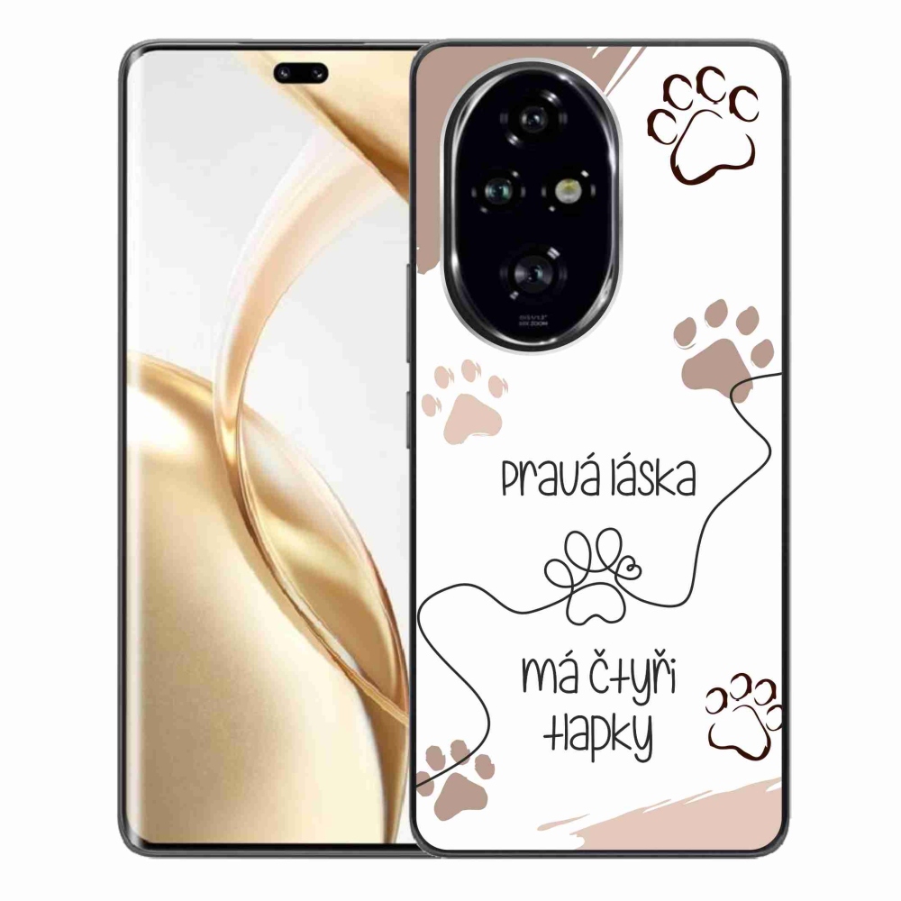 Gelový kryt mmCase na Honor 200 Pro 5G - psí motiv 1 bílé pozadí