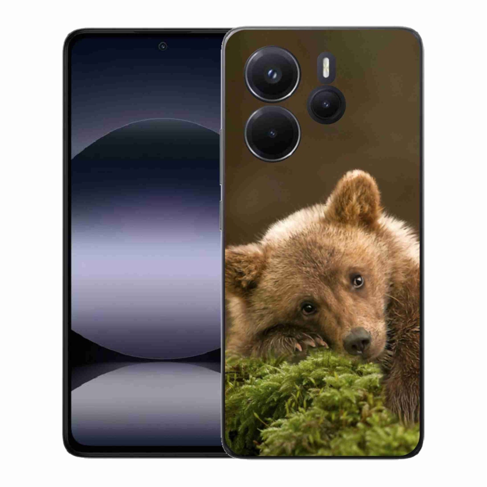Gelový kryt mmCase na Xiaomi Redmi Note 14 - medvěd