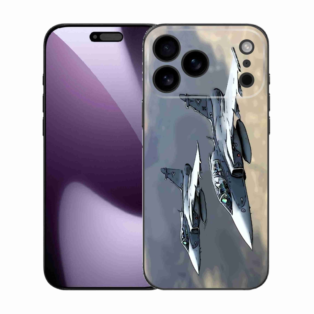 Gelový kryt mmCase na iPhone 17 Pro Max - stíhačky