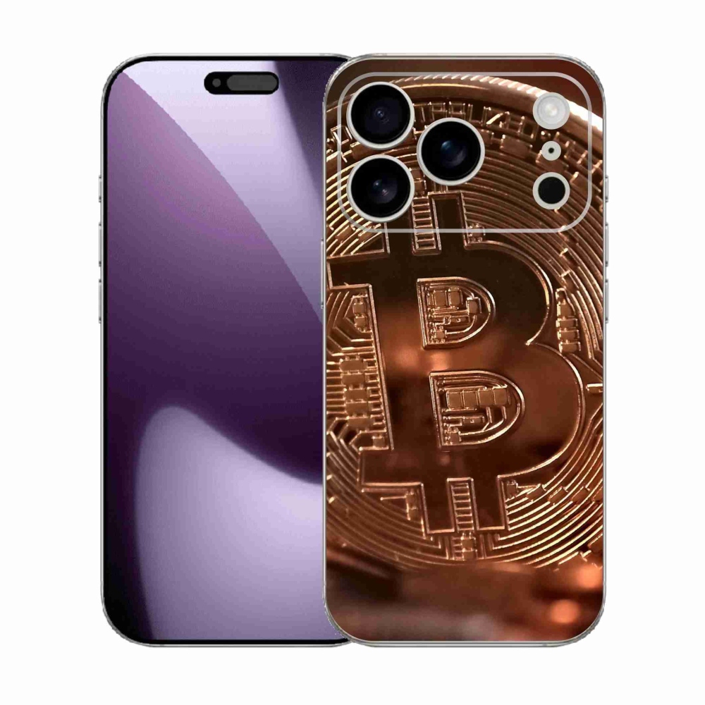 Gelový kryt mmCase na iPhone 17 Pro - bitcoin