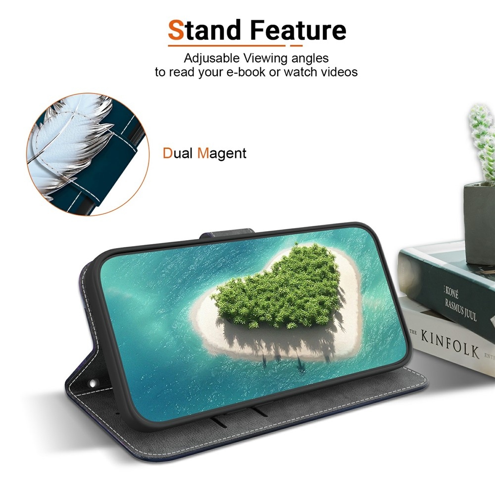 Versatile knížkové pouzdro na Xiaomi 15T - bílá pírka