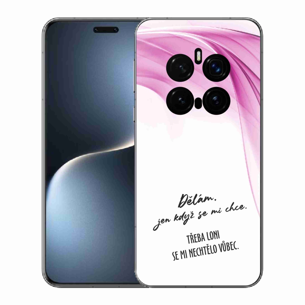 Gelový kryt mmCase na Honor Magic 7 Pro 5G - vtipný text 12 bílé pozadí