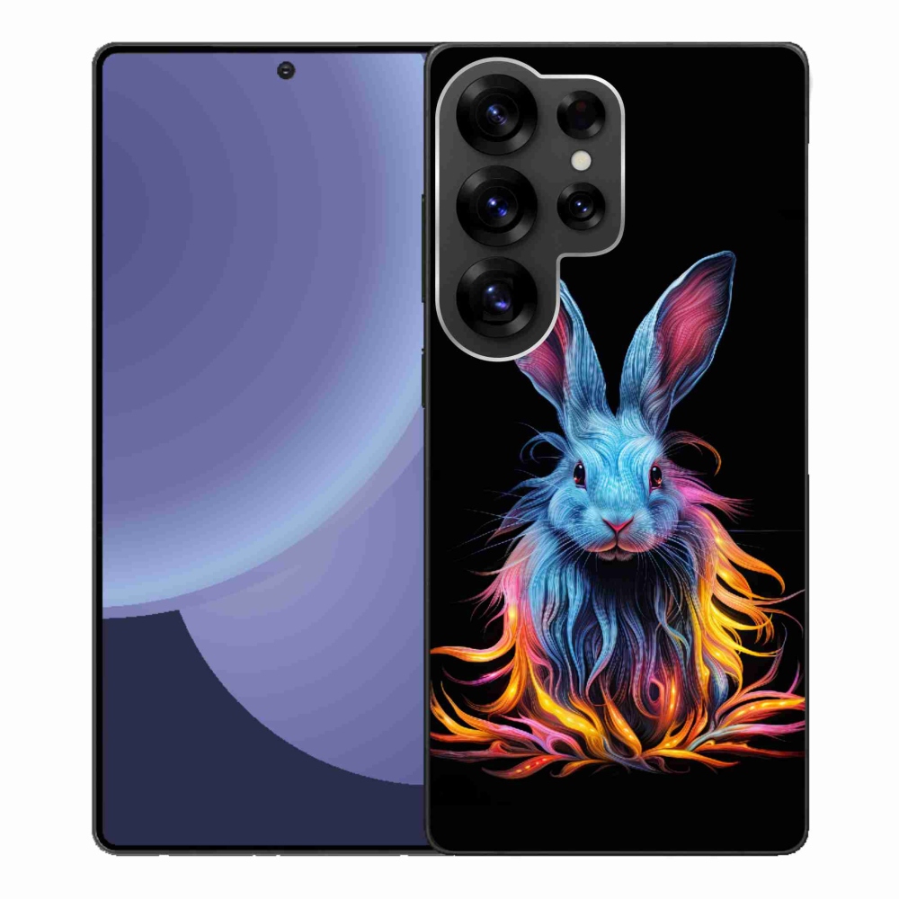 Gelový kryt mmCase na Samsung Galaxy S25 Ultra - abstraktní zajíc