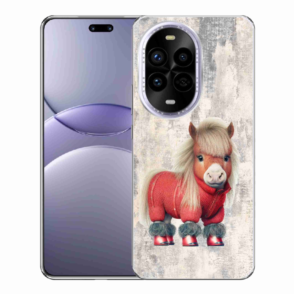 Gelový kryt mmCase na Huawei Nova 13 Pro 5G - poník ve svetru