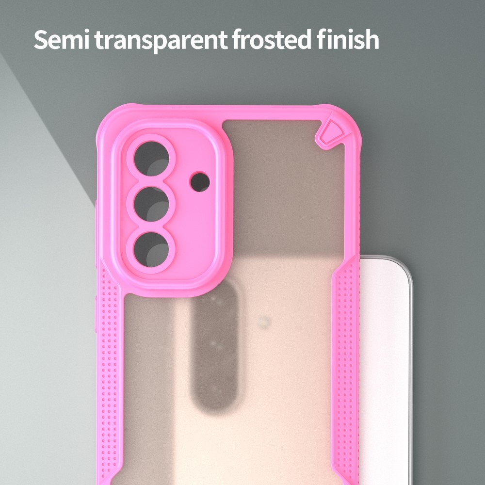 Frosted odolný kryt na Samsung Galaxy A56 5G - růžový