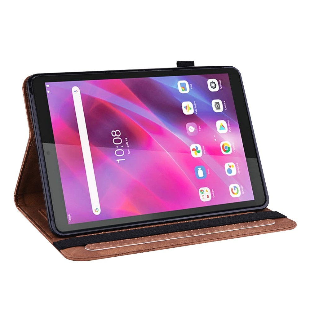 Flower zavírací pouzdro na Lenovo Tab M8 4. Gen (2024) - hnědé