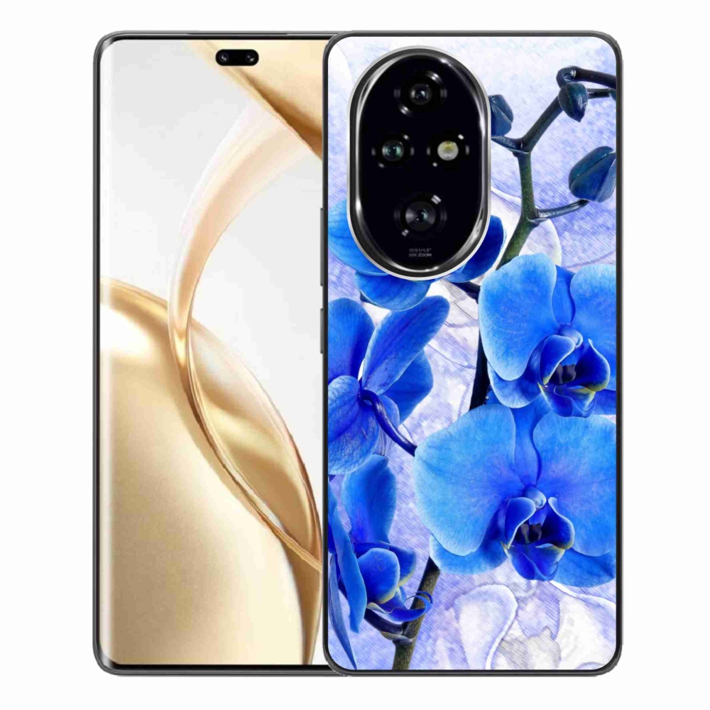 Gelový kryt mmCase na Honor 200 Pro 5G - modré květy