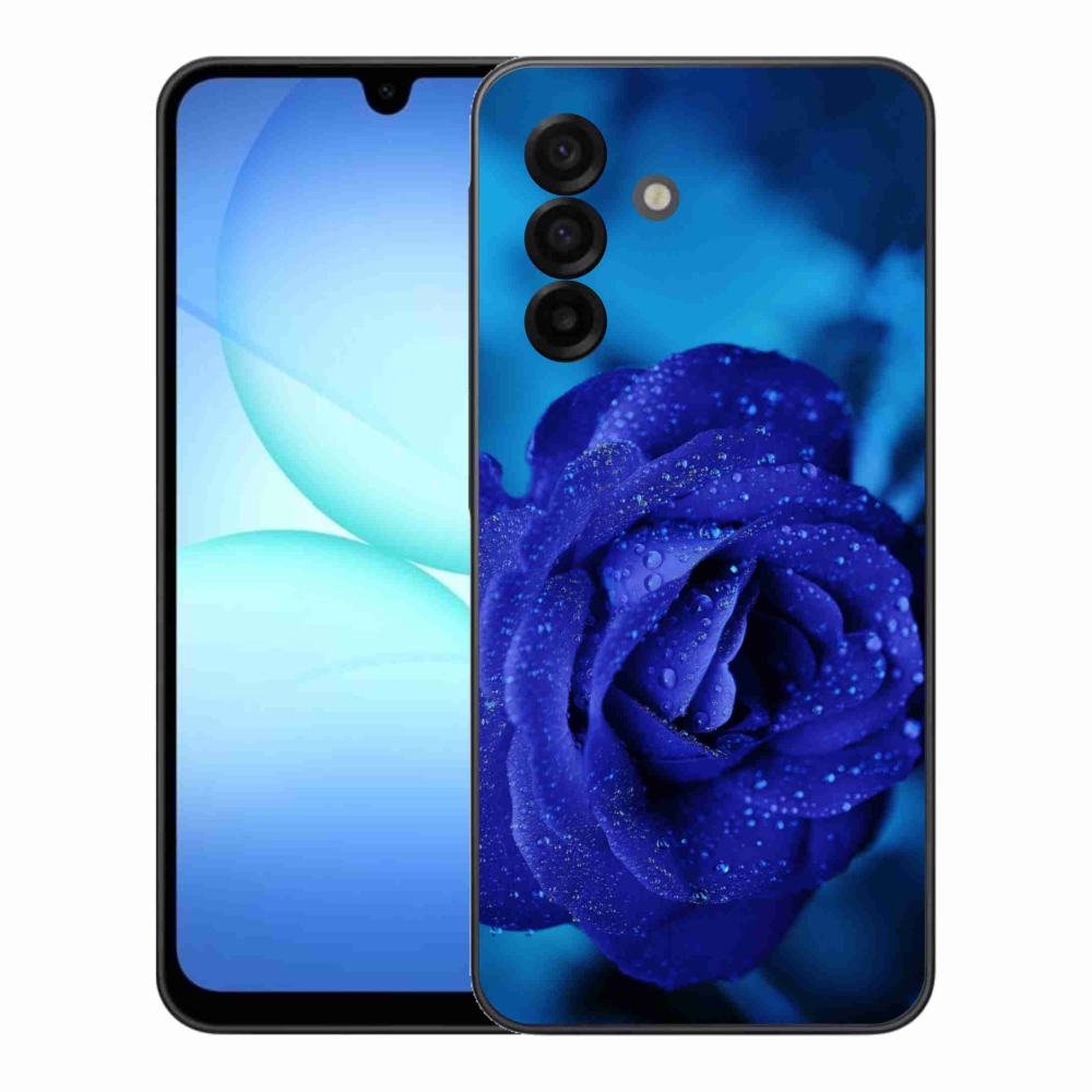 Gelový kryt mmCase na Samsung Galaxy A17 4G/5G - modrá růže
