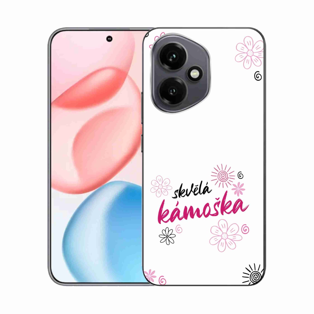 Gelový kryt mmCase na Honor 400 - skvělá kámoška bílé pozadí