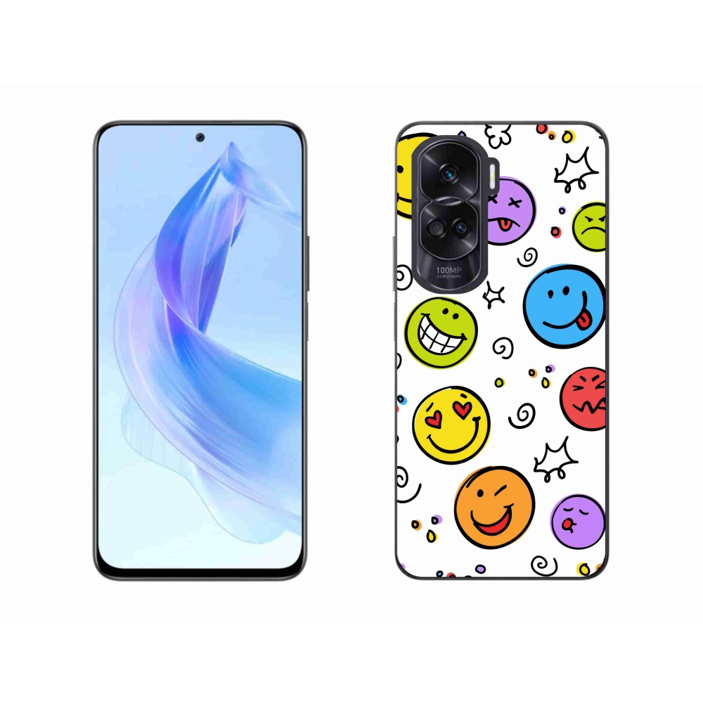 Gelový kryt mmCase na Honor 90 Lite - smajlíci