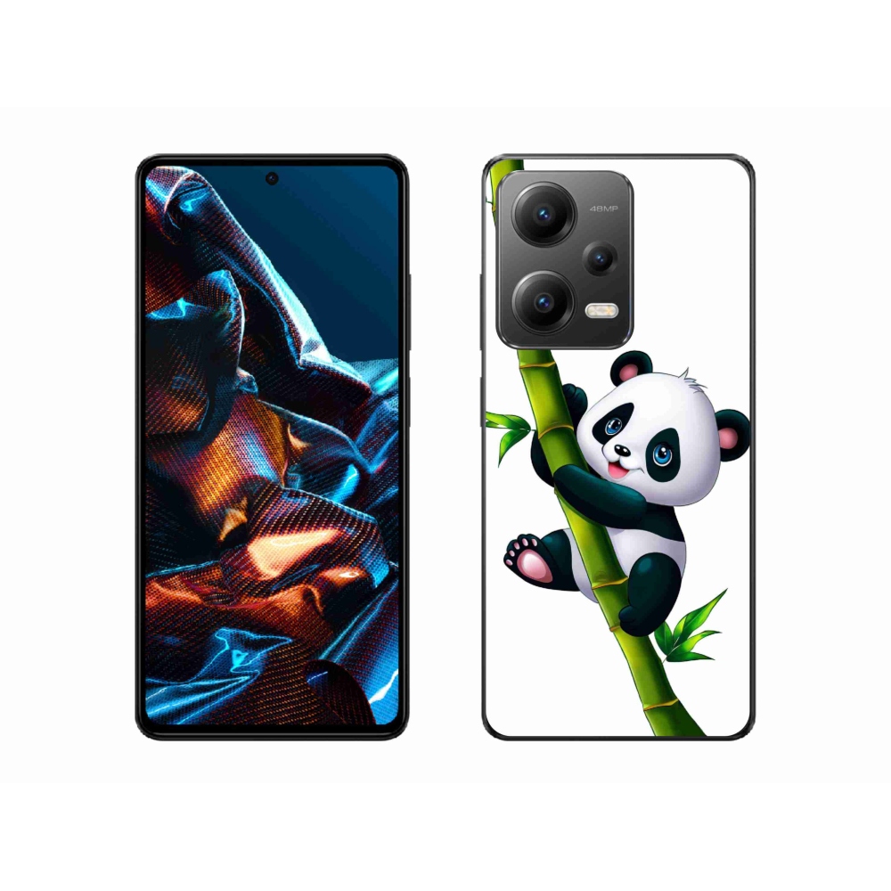 Gelový kryt mmCase na Xiaomi Redmi Note 12 Pro 5G - panda na bambusu