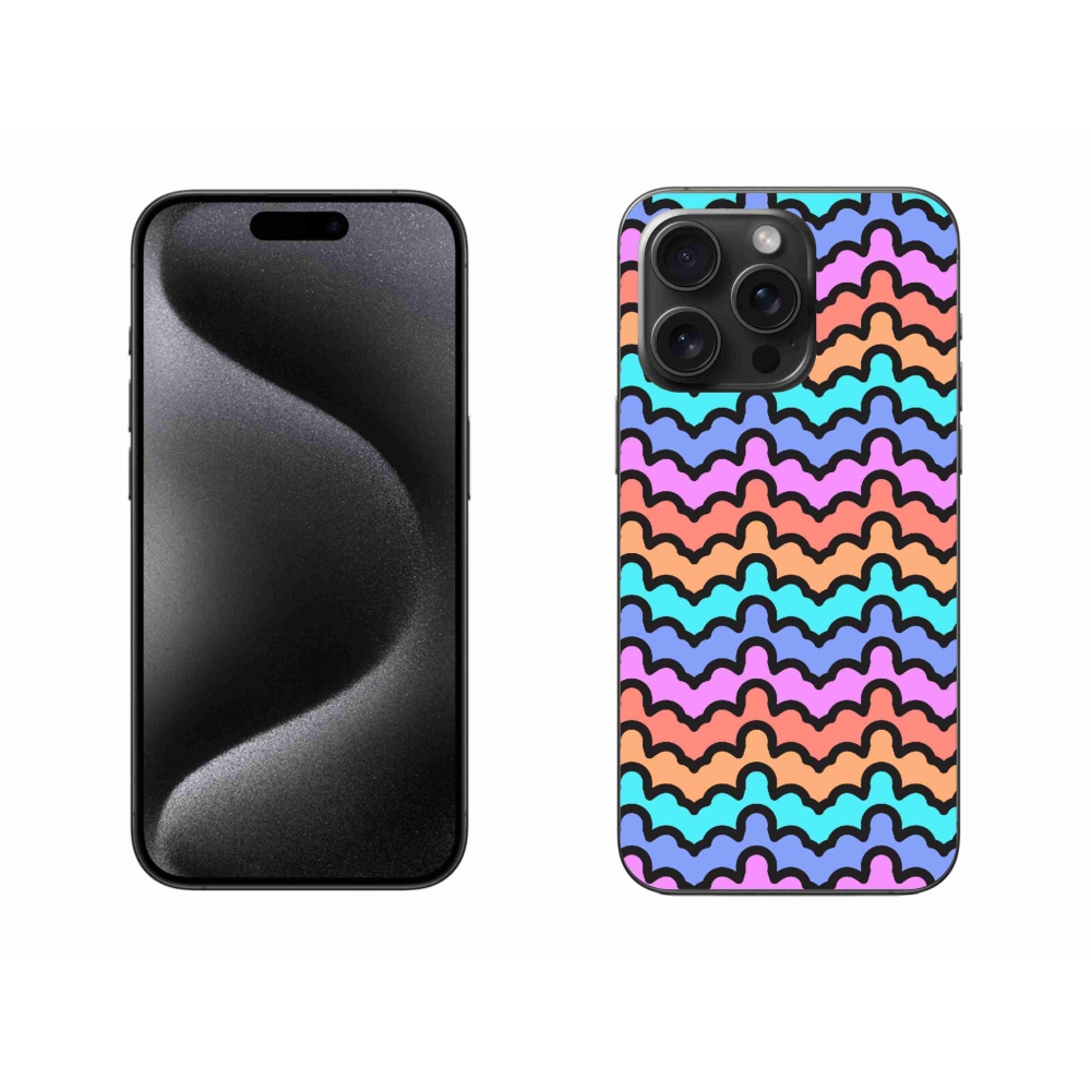 Gelový kryt mmCase na iPhone 15 Pro Max - abstraktní motiv 30