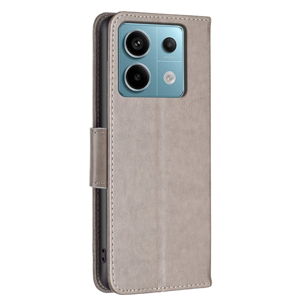 Butterfly knížkové pouzdro na Xiaomi Redmi Note 13 Pro 4G/Poco M6 Pro - šedé