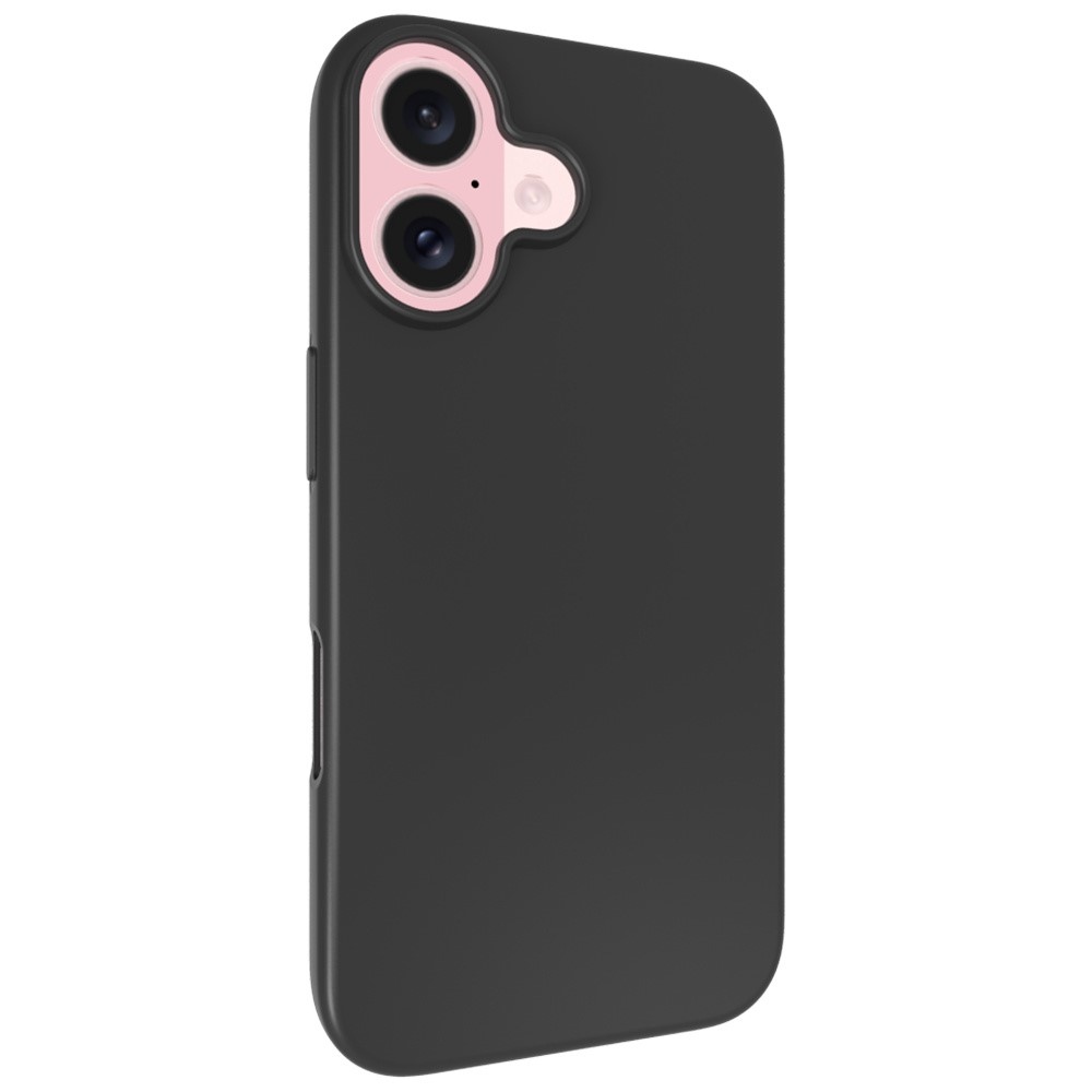 Černý gelový obal na iPhone 16 Plus
