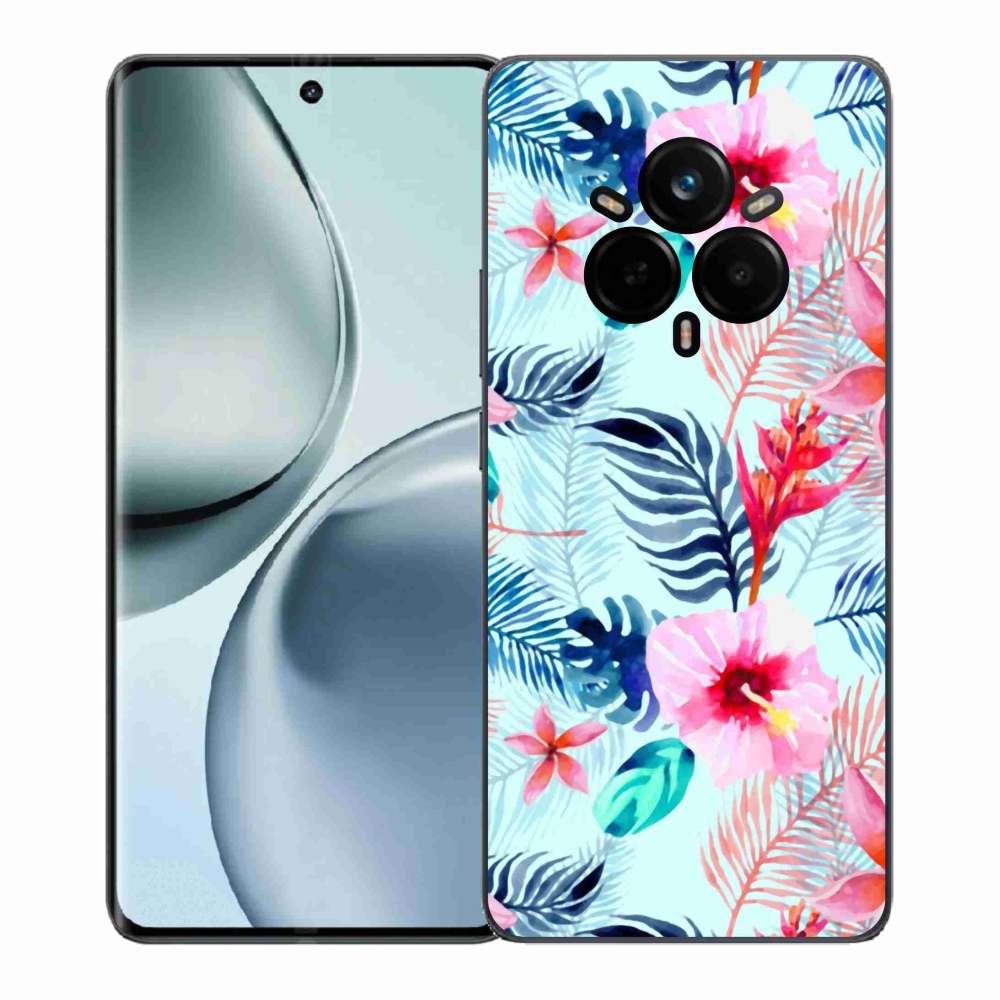 Gelový kryt mmCase na Realme 14 Pro+ 5G - květiny