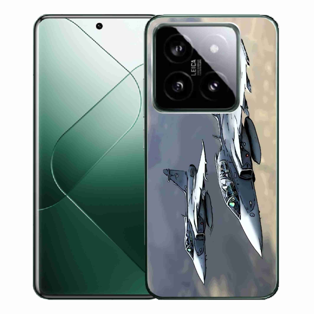 Gelový kryt mmCase na Xiaomi 14 Pro - stíhačky
