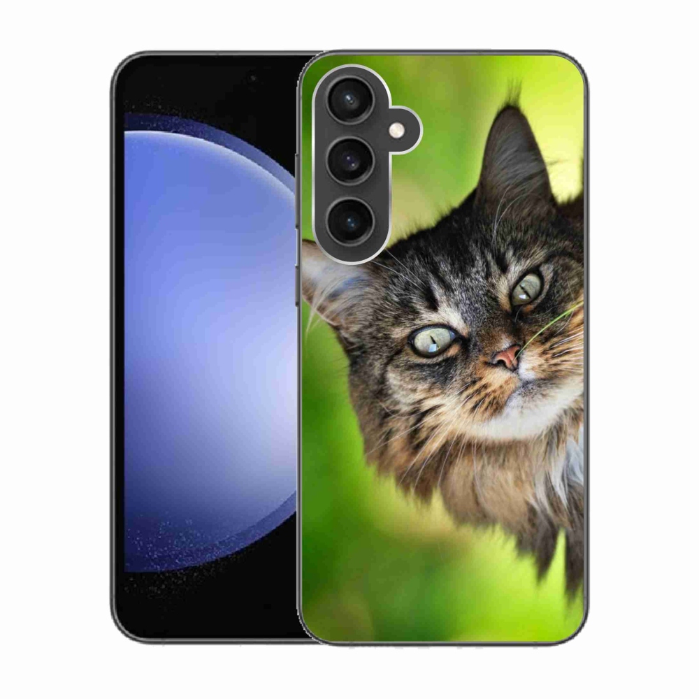 Gelový kryt mmCase na Samsung Galaxy S23 FE - kočka 3