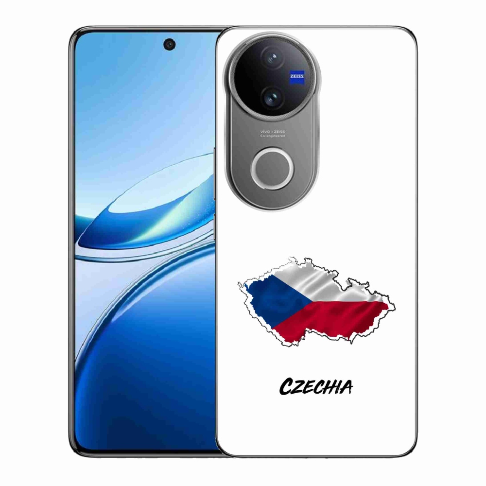 Gelový kryt mmCase na Vivo V50 5G - Czechia bílé pozadí