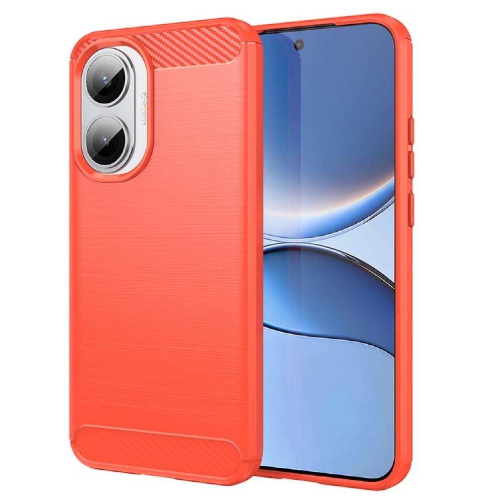 Carbon odolný gelový obal na Xiaomi Poco F7 5G - červený