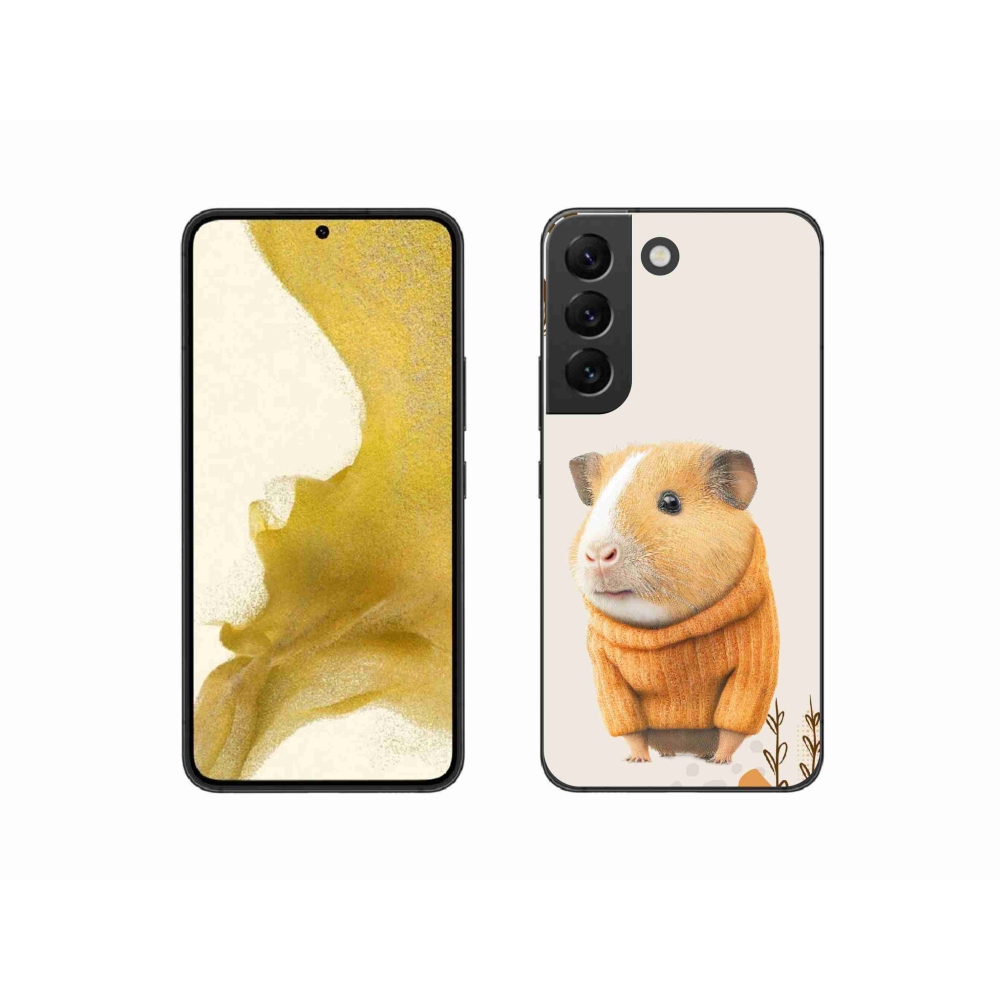 Gelový kryt mmCase na Samsung Galaxy S22 5G - morče ve svetru