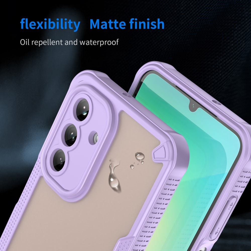 Frosted odolný kryt na Samsung Galaxy A26 5G - fialový