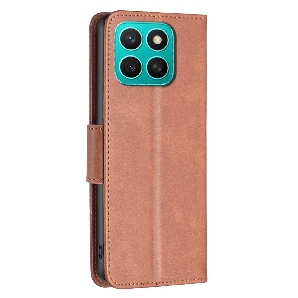Case knížkové pouzdro na Honor X8c - hnědé