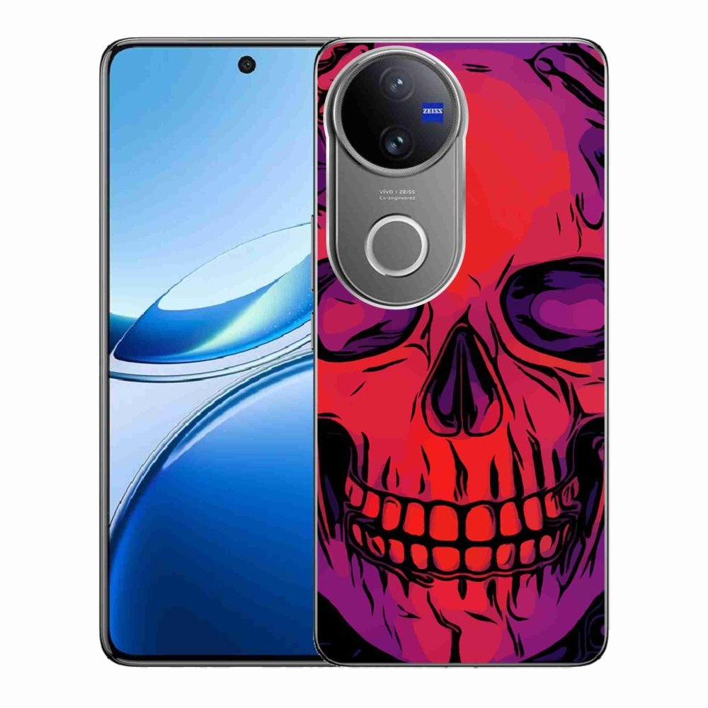 Gelový kryt mmCase na Vivo V50 5G - lebka