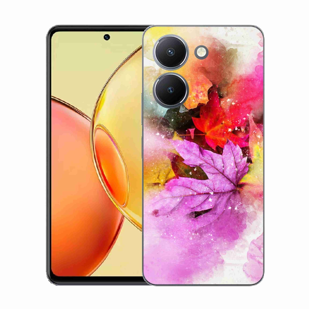 Gelový kryt mmCase na Vivo Y36 - barevné listy