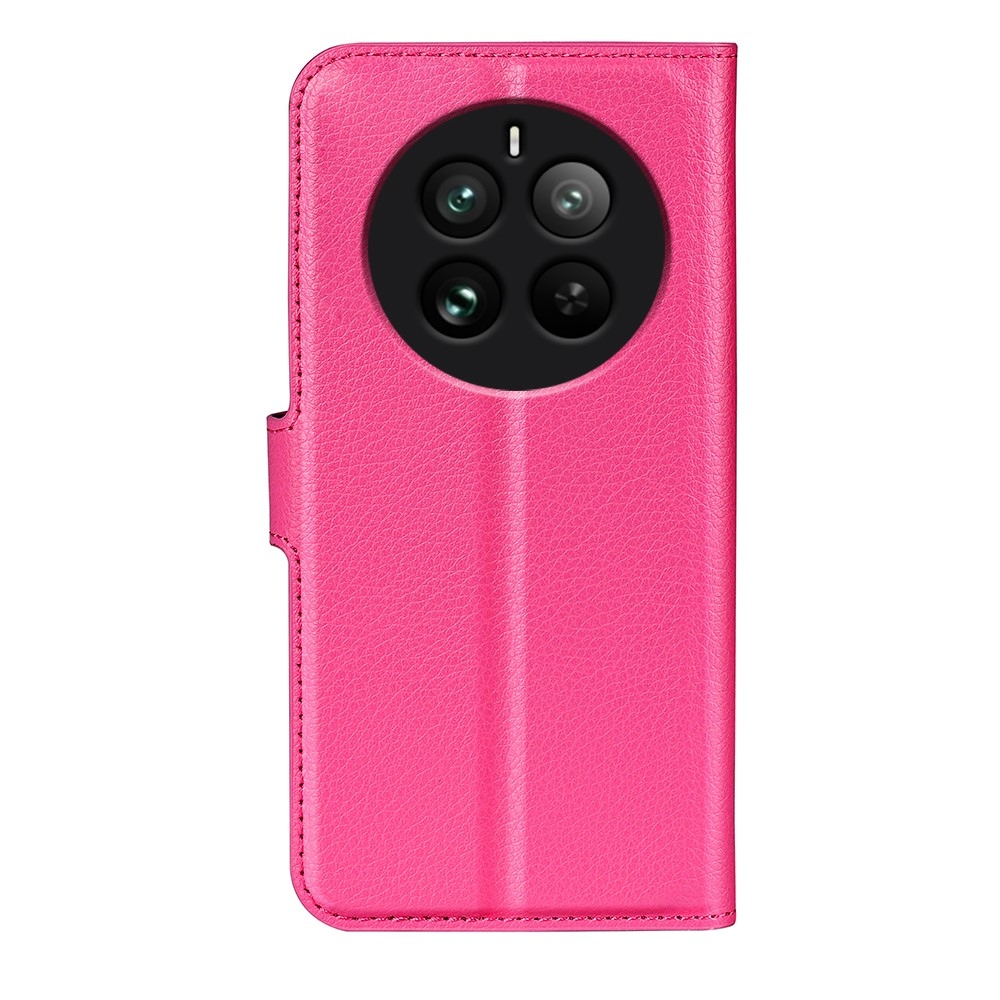 Litchi knížkové pouzdro na Realme 12 Pro 5G/12 Pro+ 5G - rose