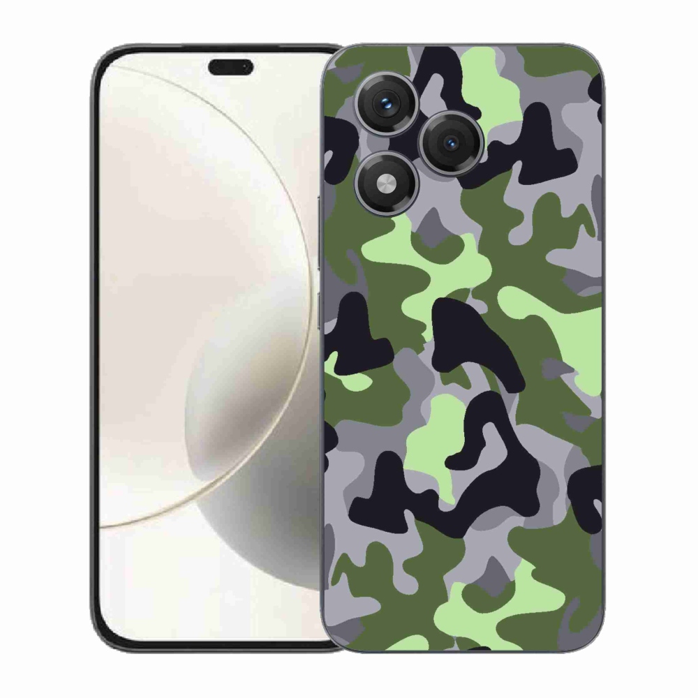 Gelový kryt mmCase na Honor 400 Lite - maskáčový vzor 7
