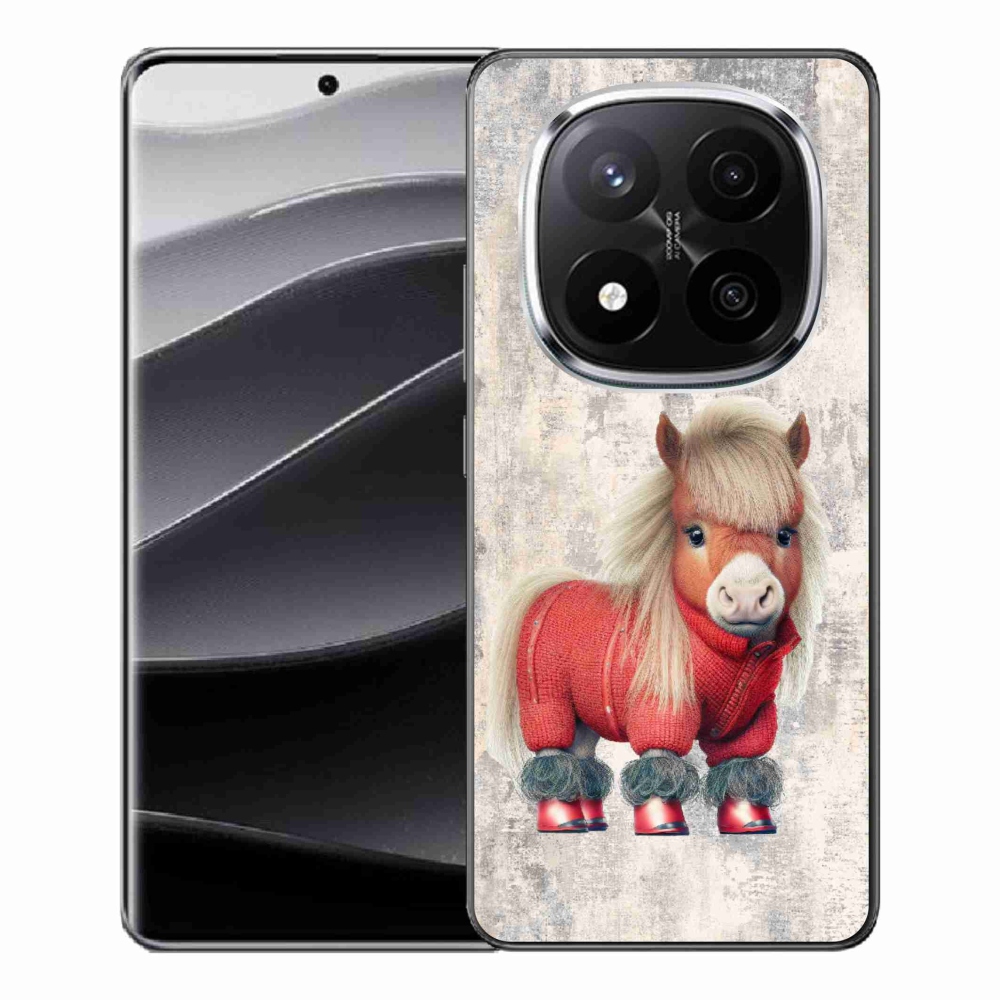 Gelový kryt mmCase na Xiaomi Redmi Note 14 Pro+ 5G - poník ve svetru