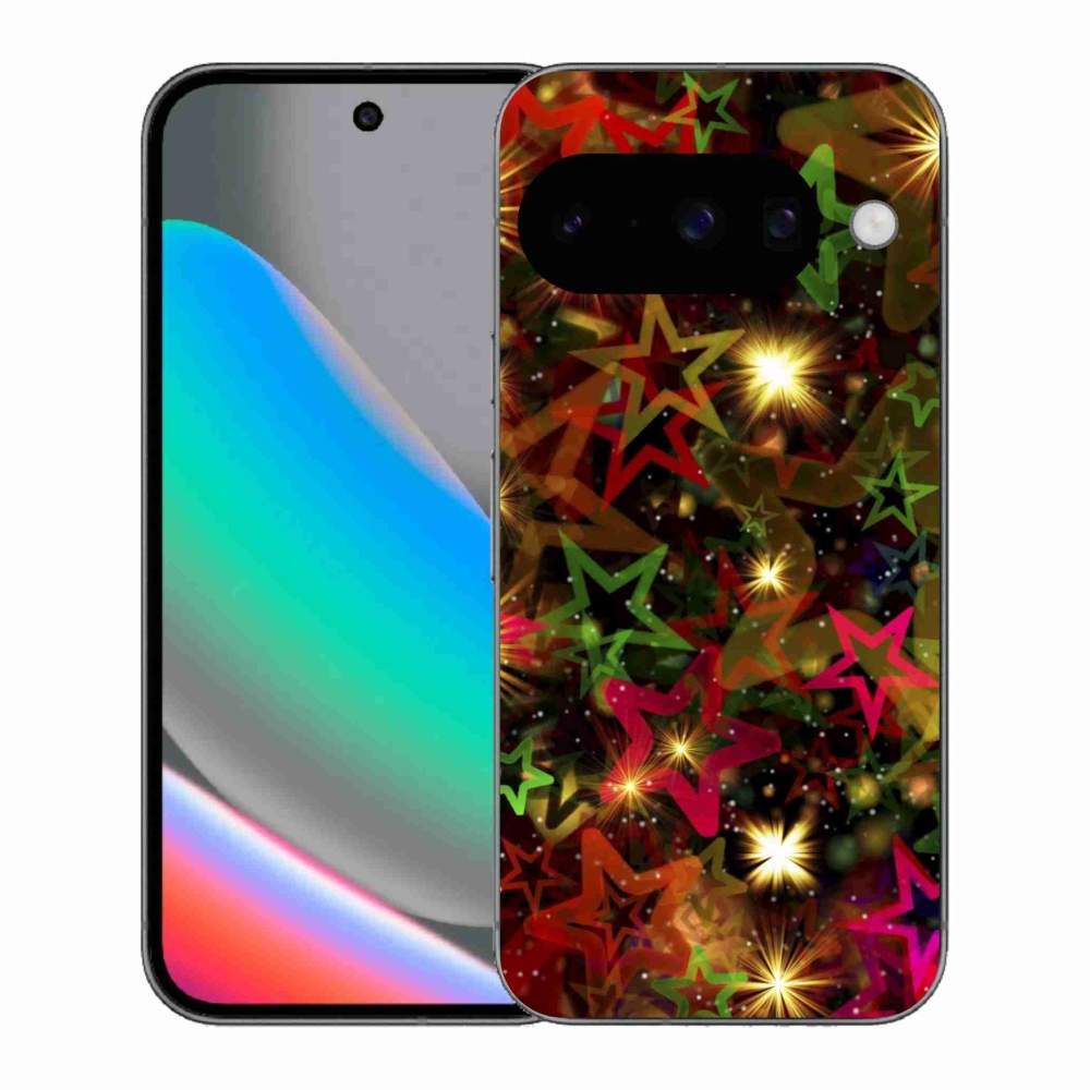 Gelový kryt mmCase na Google Pixel 10 - barevné hvězdičky