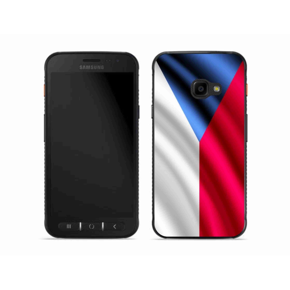 Gelový kryt mmCase na mobil Samsung Galaxy Xcover 4S - česká vlajka