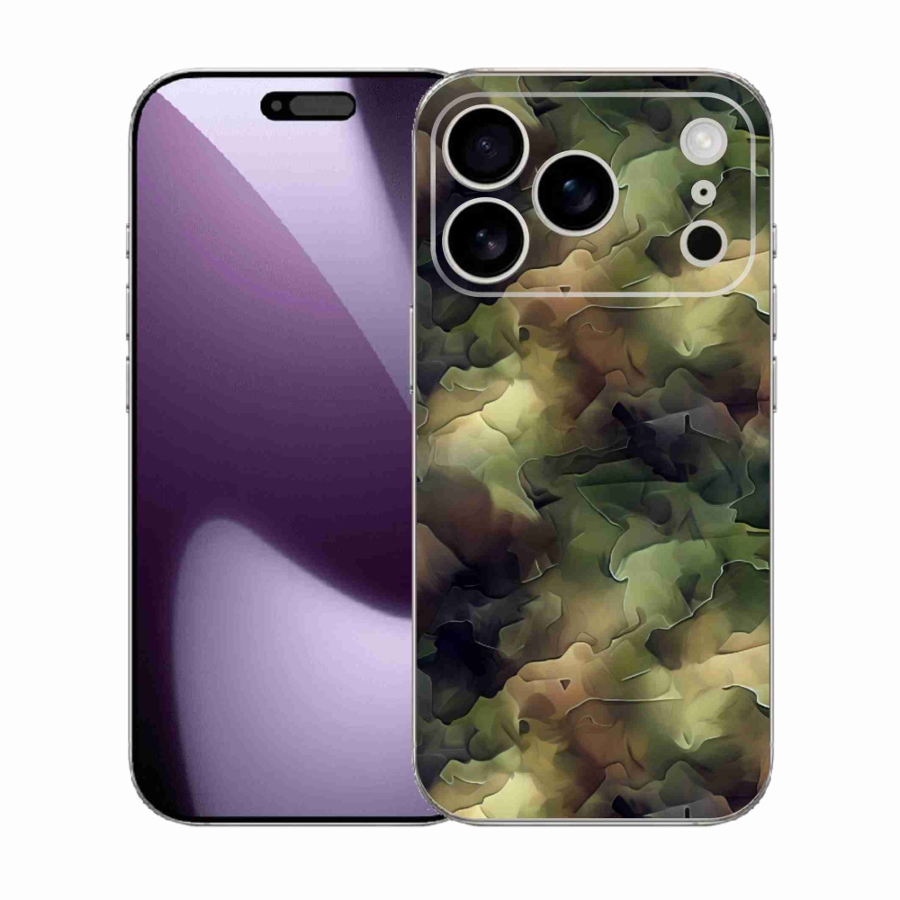 Gelový kryt mmCase na iPhone 17 Pro - maskáčový vzor 10