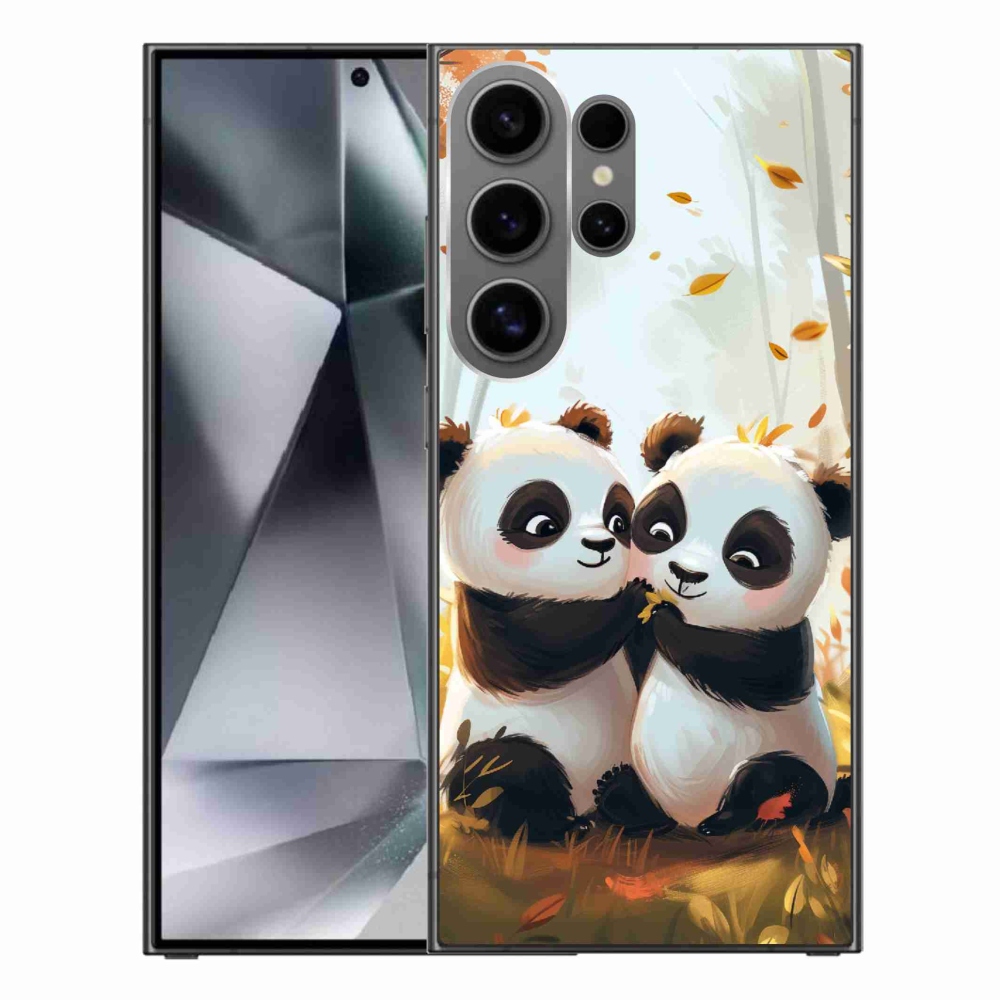 Gelový kryt mmCase na Samsung Galaxy S24 Ultra - pandy