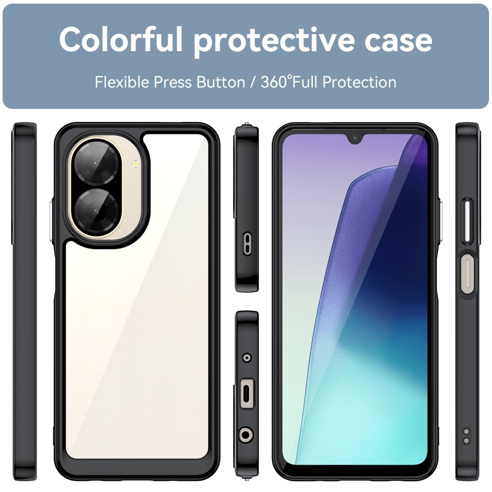 Gelový obal s pevnými zády na Xiaomi Redmi A5 (173.45x79.35x8.45mm) - černý