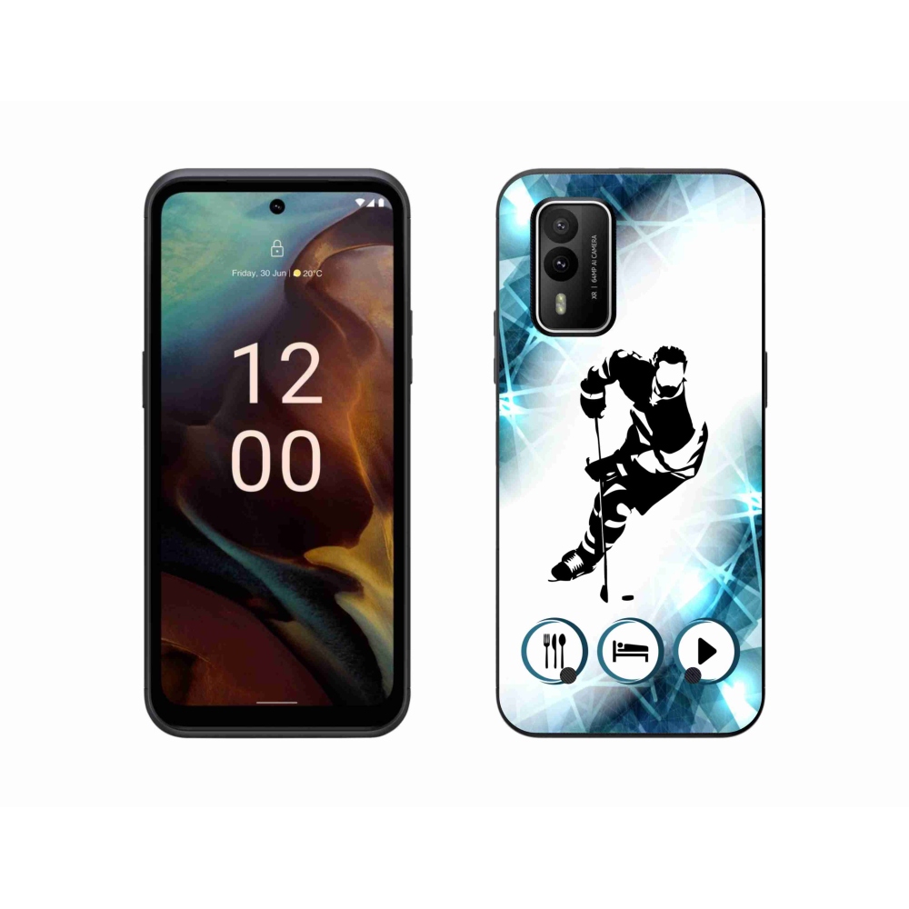 Gelový kryt mmCase na Nokia XR21 - hokej 1