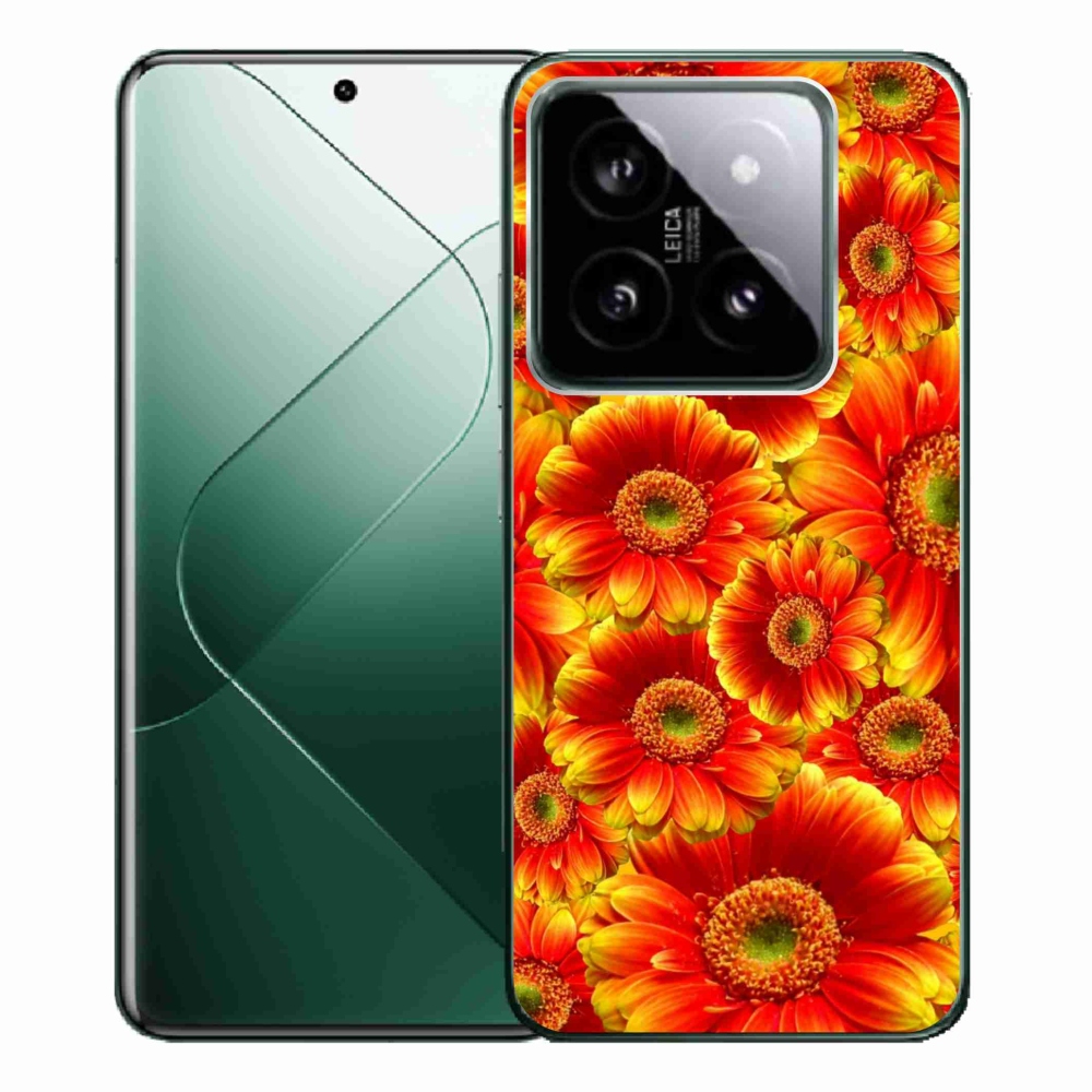 Gelový kryt mmCase na Xiaomi 14 Pro - gerbera 1
