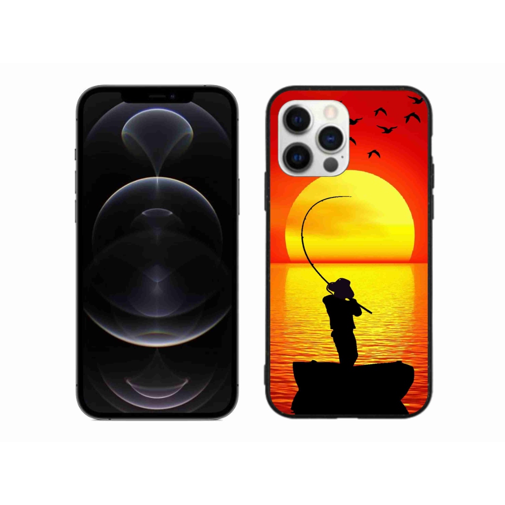 Gelový kryt mmCase na iPhone 12 Pro Max - rybaření