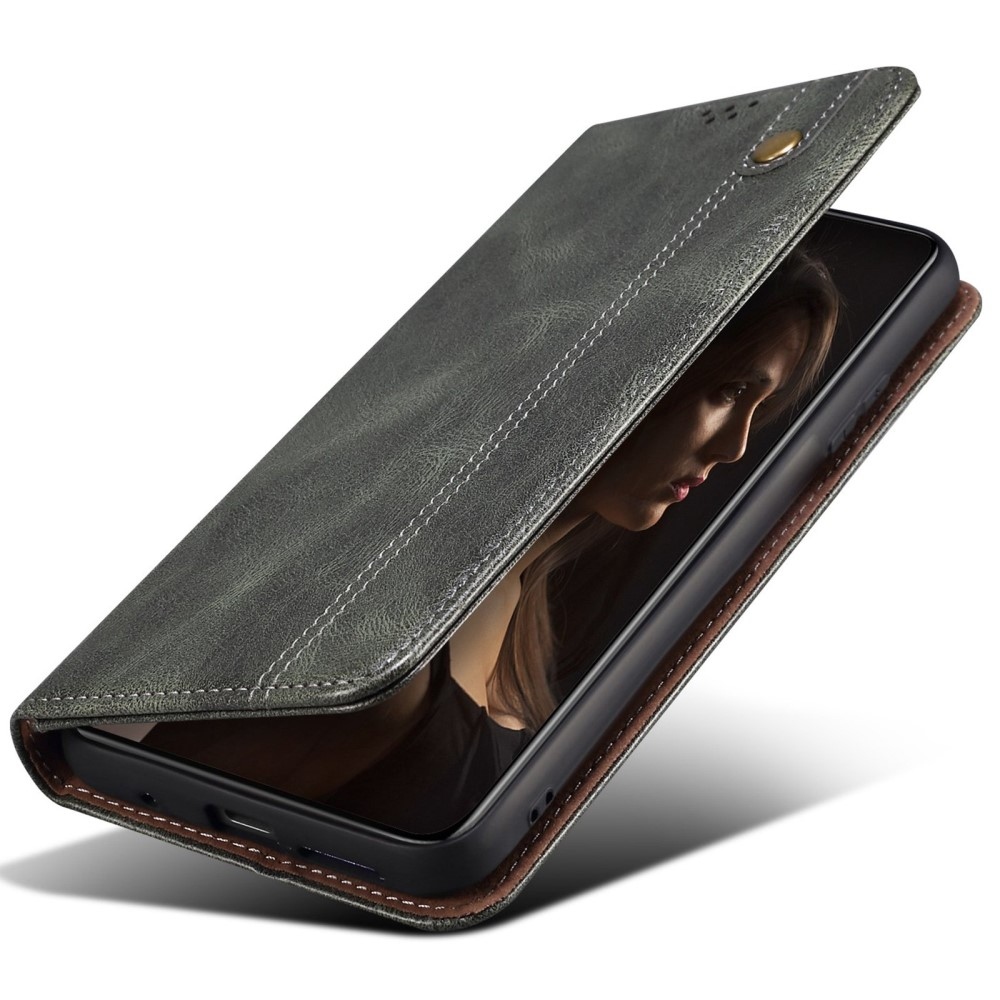 Waxy knížkové pouzdro na Xiaomi 15 Ultra - zelené