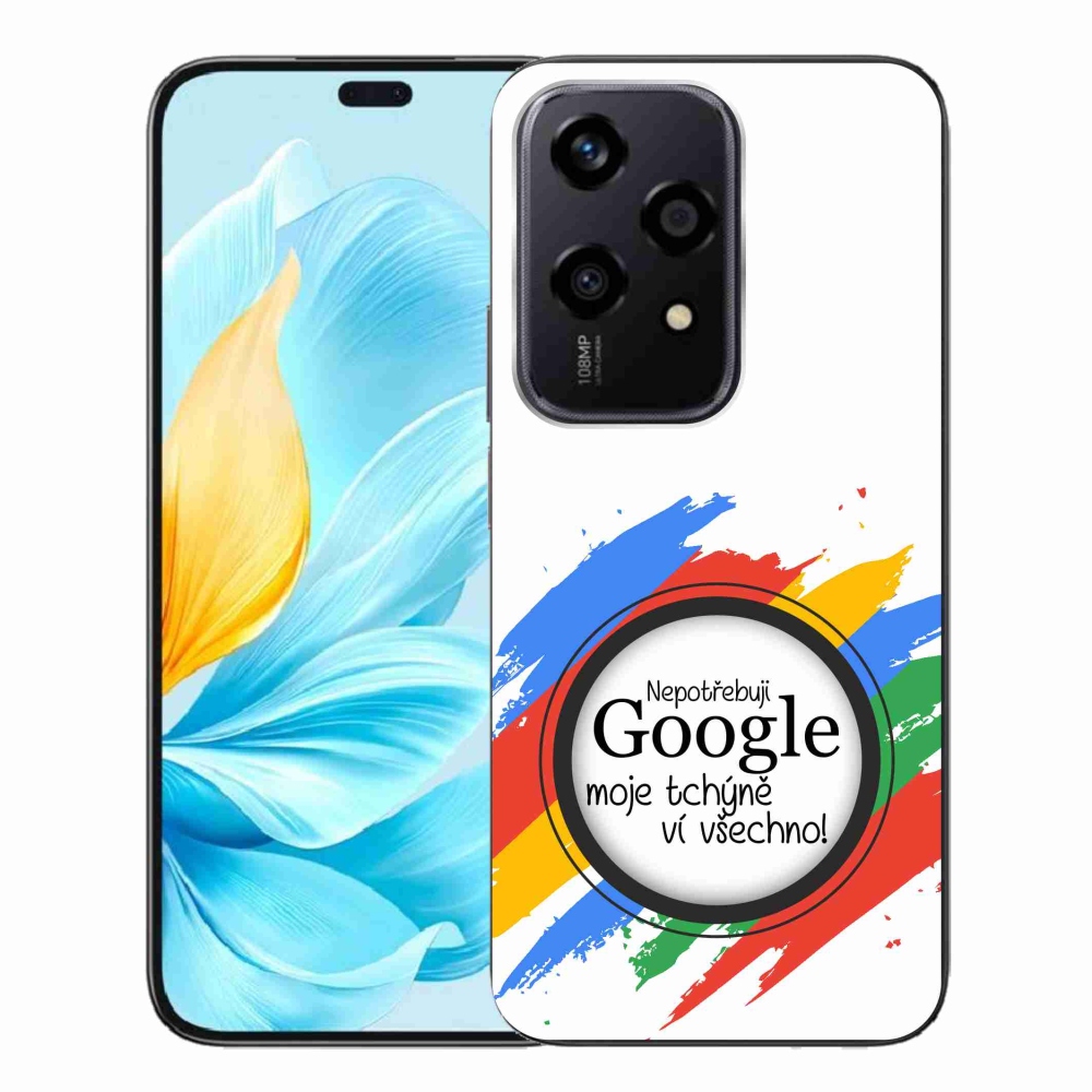 Gelový kryt mmCase na Honor 200 Lite 5G - tchýně ví všechno bílé pozadí