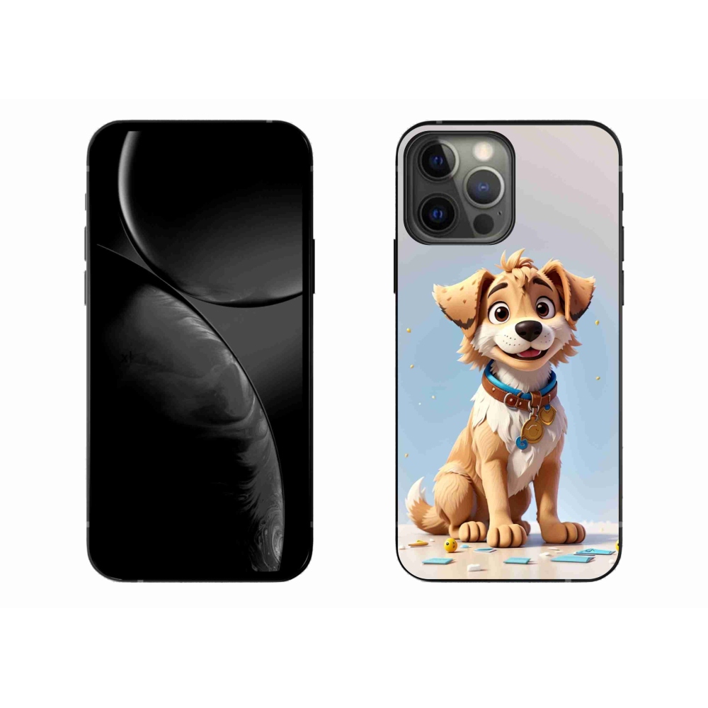 Gelový kryt mmCase na iPhone 13 Pro Max - kreslené štěně