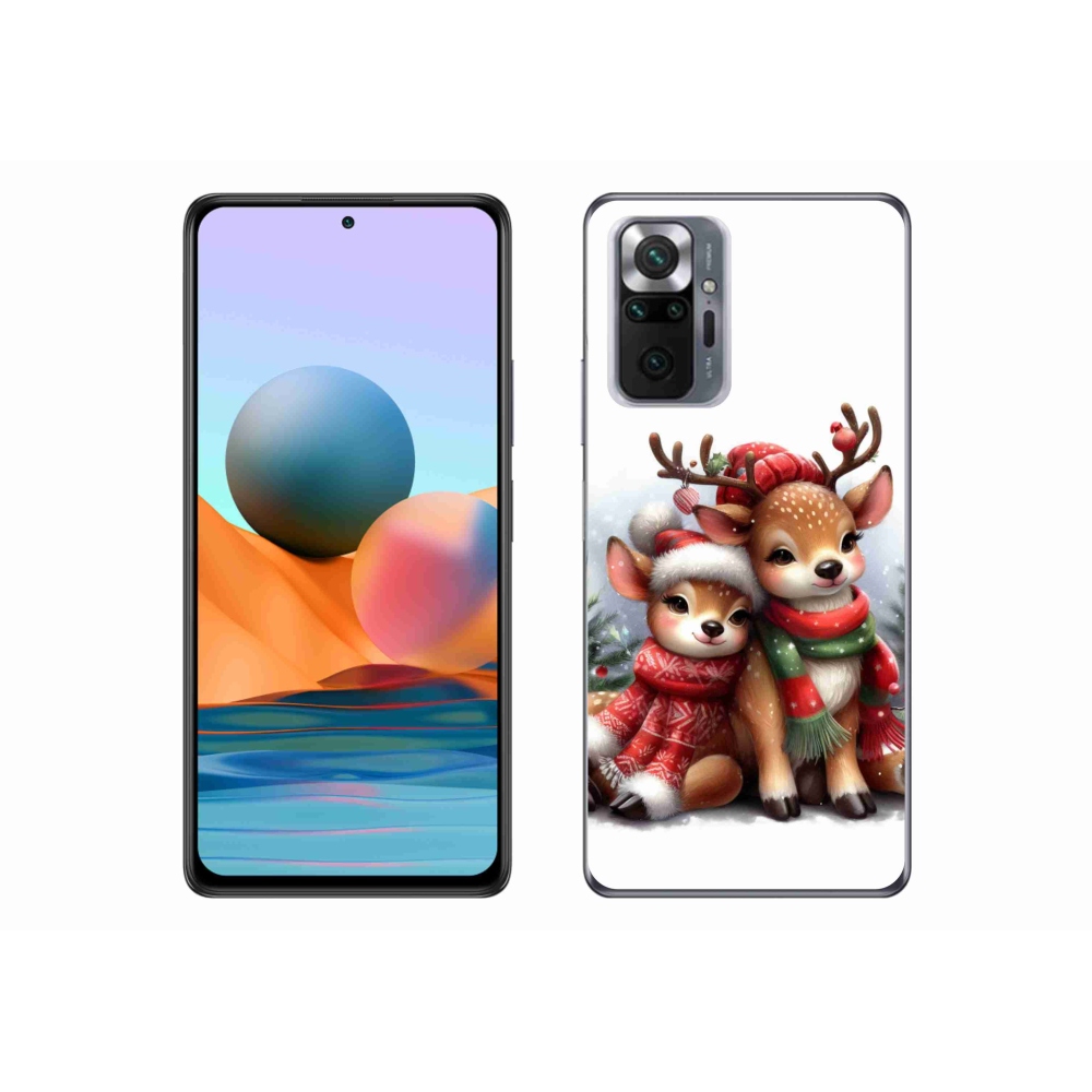 Gelový kryt mmCase na Xiaomi Redmi Note 10 Pro - vánoční sobi