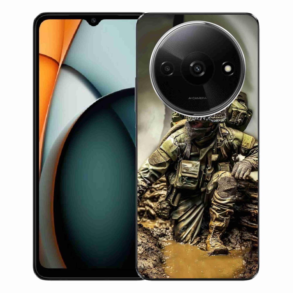 Gelový kryt mmCase na Xiaomi Redmi A3 - voják