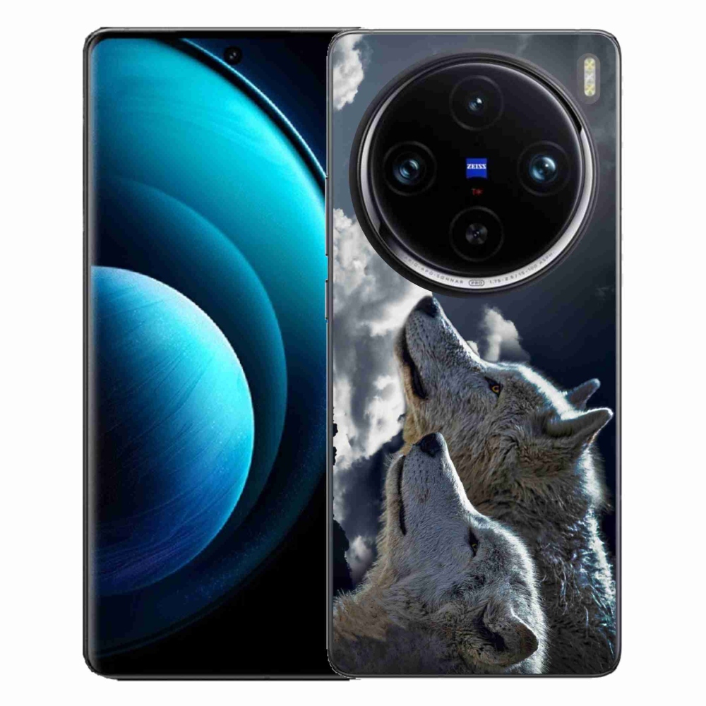 Gelový kryt mmCase na Vivo X100 Pro 5G - vlci
