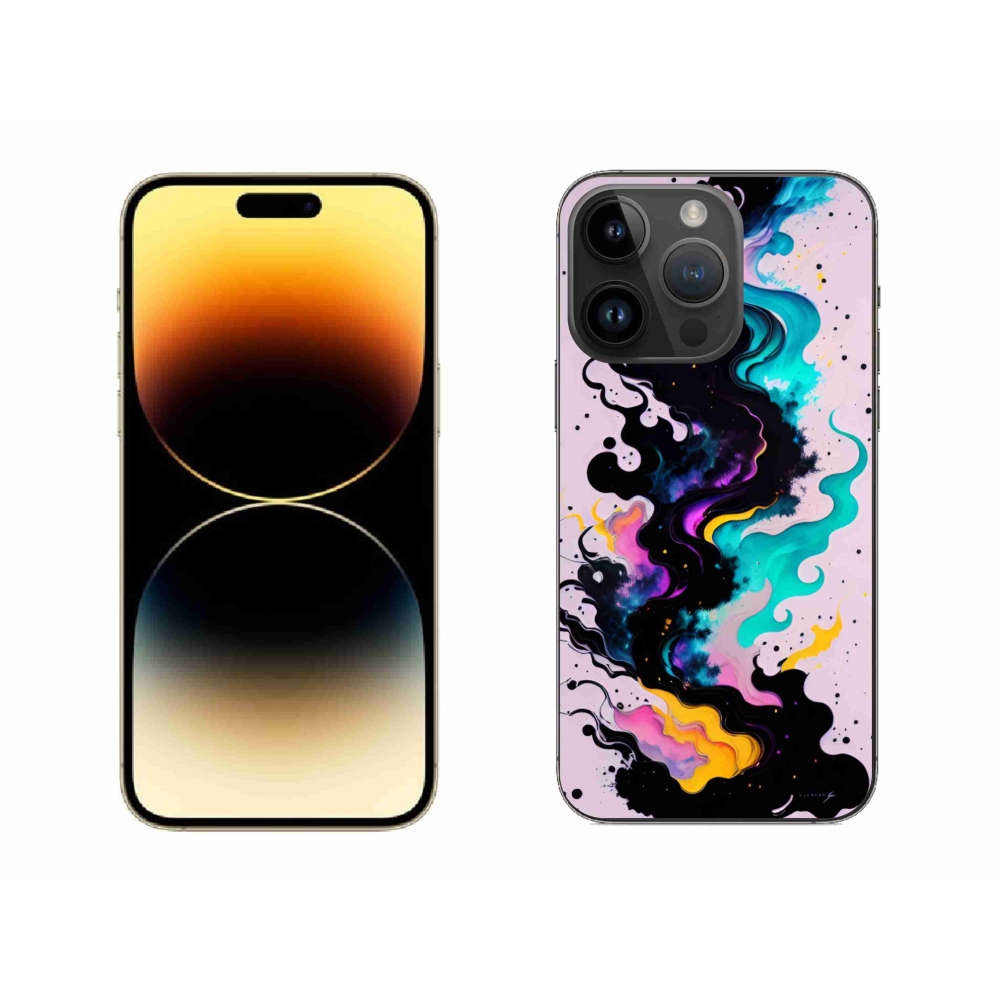 Gelový kryt mmCase na iPhone 14 Pro Max - abstraktní motiv 4