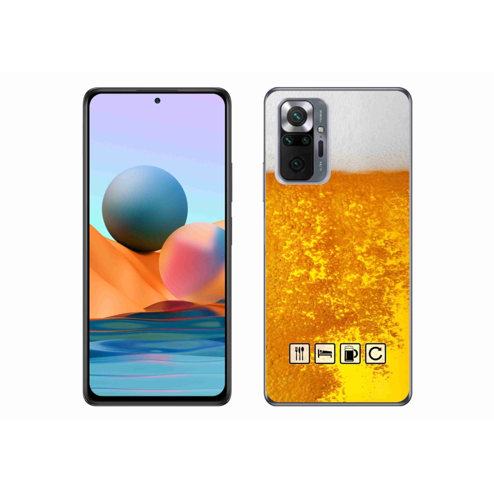 Gelový kryt mmCase na Xiaomi Redmi Note 10 Pro - pivní motiv 3