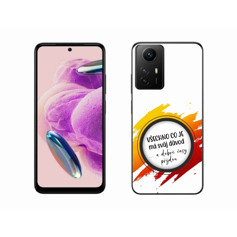 Gelový kryt mmCase na Xiaomi Redmi Note 12S - citát 3 bílé pozadí
