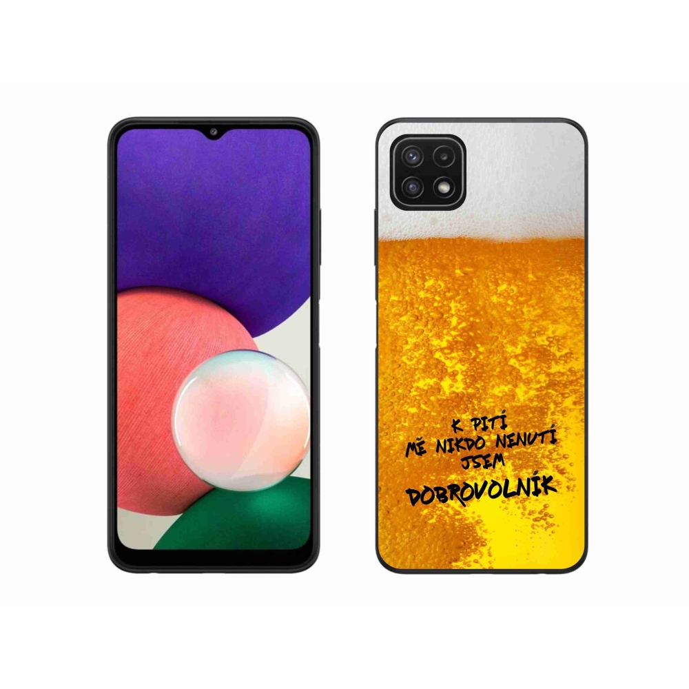 Gelový kryt mmCase na Samsung Galaxy A22 5G - pivní motiv 4
