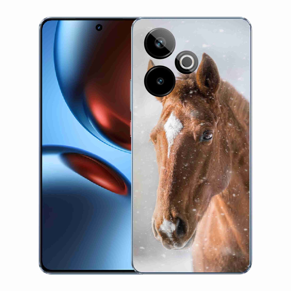 Gelový kryt mmCase na Realme GT 7 5G/GT 7T 5G - hnědý kůň 2